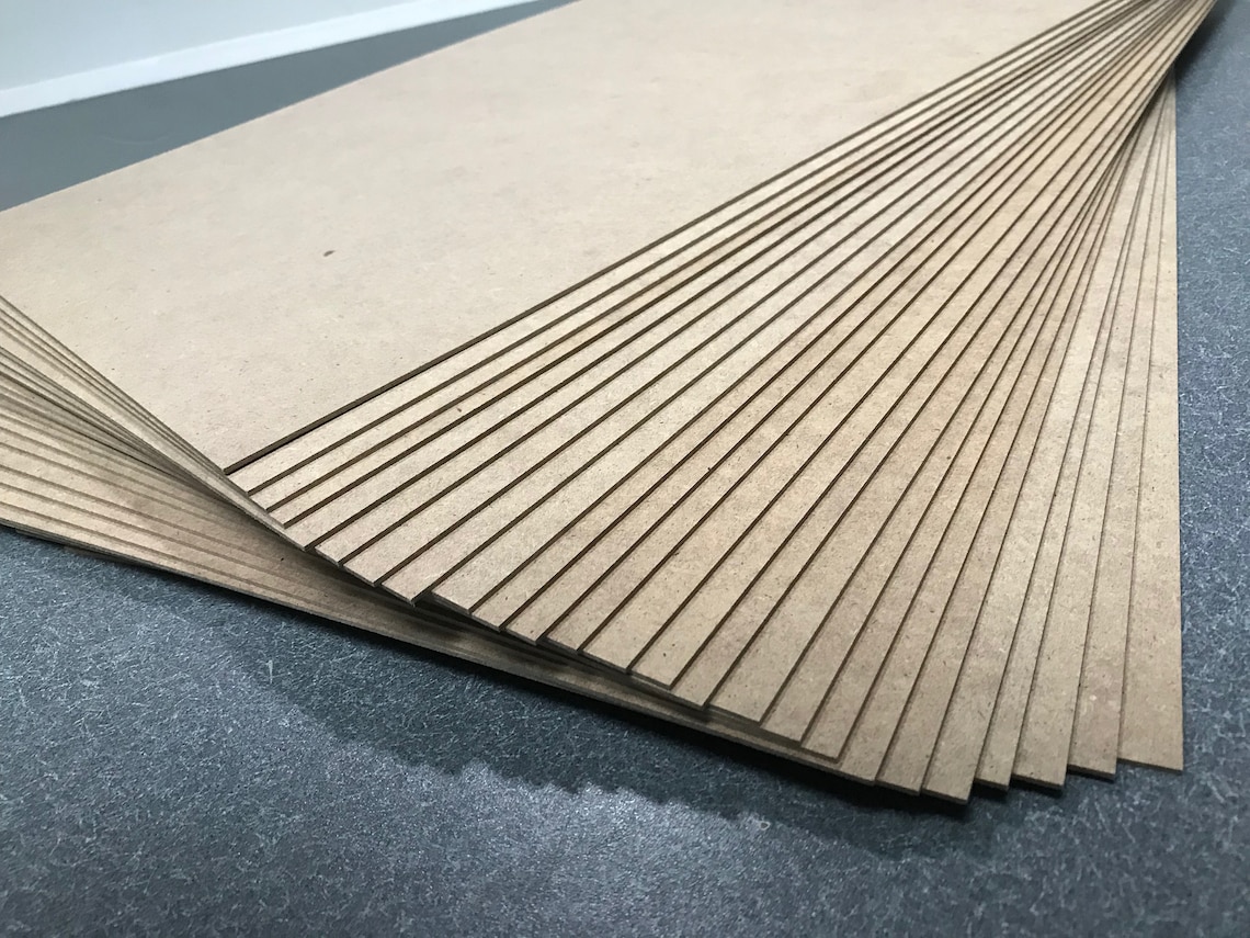 1/16 1.5mm MDF Sheets 12 x 24 25 Pack Etsy