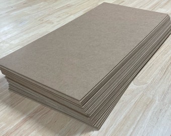 MDF - 1/8" (3mm) - 12" x 24" - 25 Sheets - Easy to Cut & Engrave with Laser