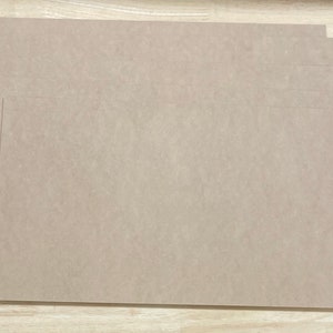 MDF - 1/16" (1.5mm) - 12" x 24" - 5 Sheets - Easy to Cut & Engrave with Laser