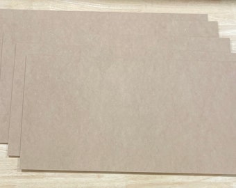 MDF - 1/16" (1.5mm) - 12" x 24" - 5 Sheets - Easy to Cut & Engrave with Laser