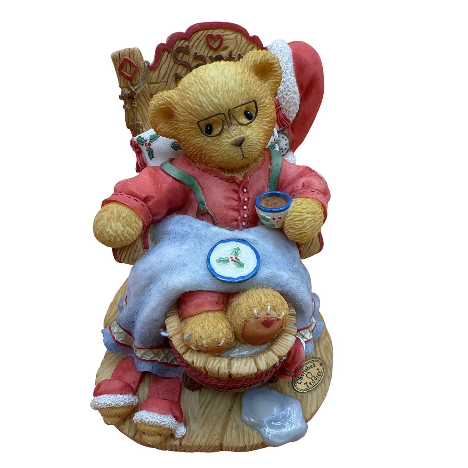 Cherished Teddies そりに乗ったサンタ くま クリスマス Cherished