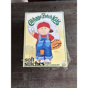 Cabbage Patch Kinder Wandbehang Kit 1984 Vintage Soft Stitches NIB No. 25301