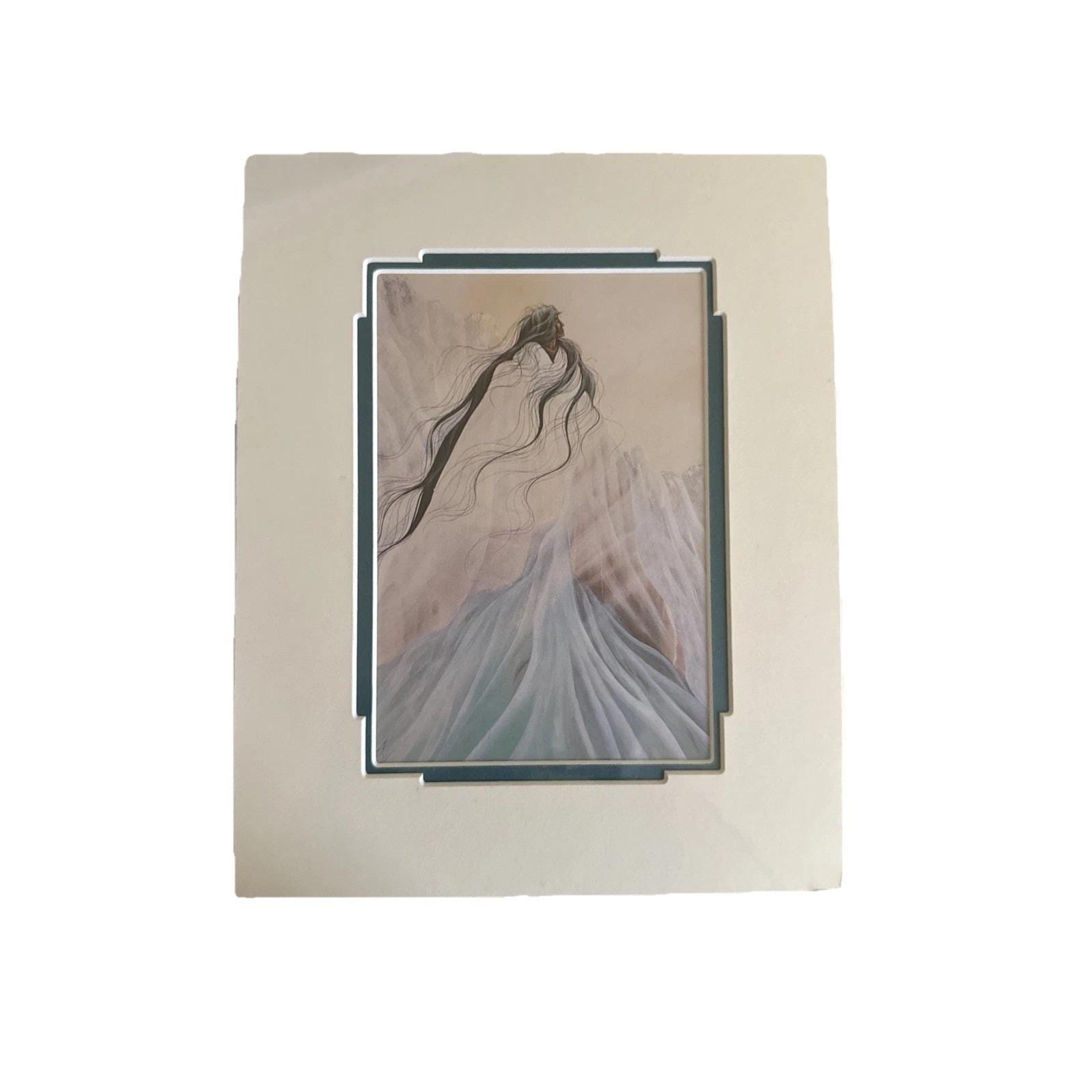 Valley MIst By BIll Rabbit 8"x10" Print With Matte 1990 VTG Toh-Atin Gallery
