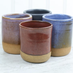 Hand Thrown Stoneware Mini Tumbler: 4 oz Dixie or Espresso Cup