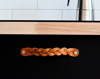 Leather Drawer Pulls Leather Pulls Dresser Handles Etsy