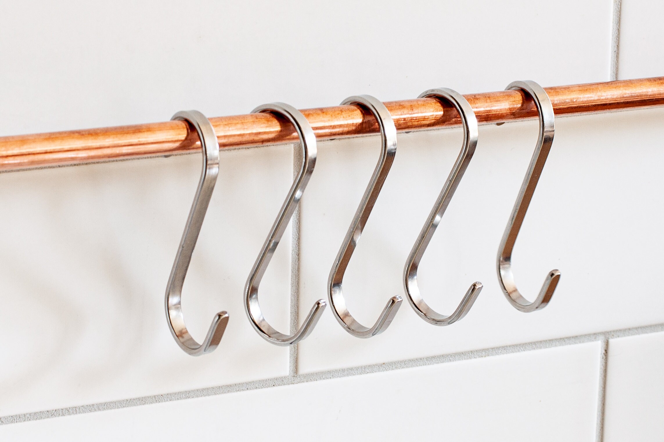 Kitchen S Hooks Solid Brass S Hooks Stainless Steel S Etsy