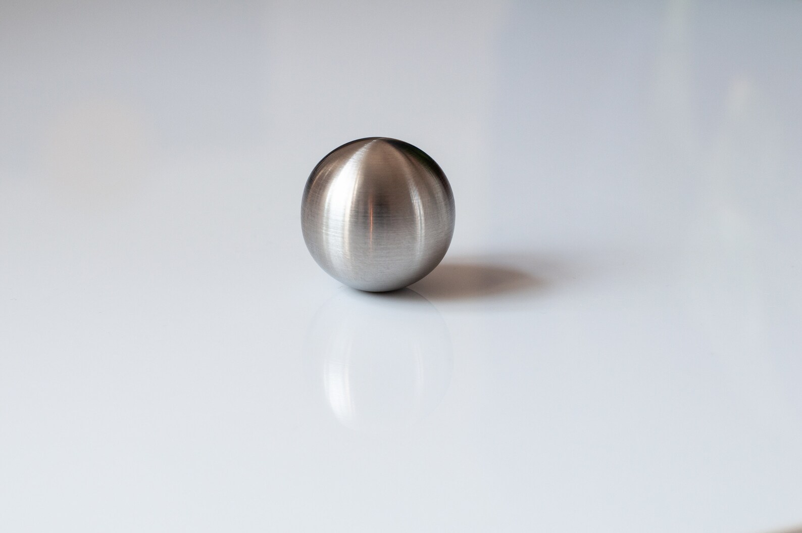 Brushed Stainless Steel Ball Knobs Steel Knob Etsy