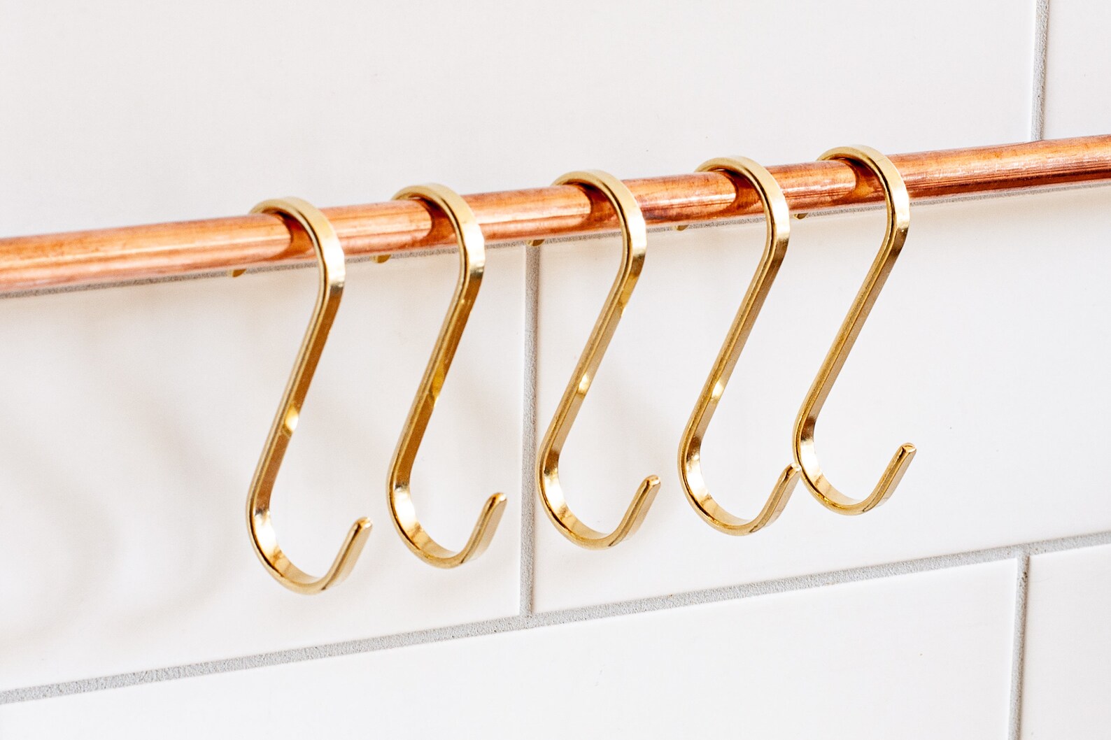 Kitchen S Hooks Solid Brass S Hooks Stainless Steel S Etsy