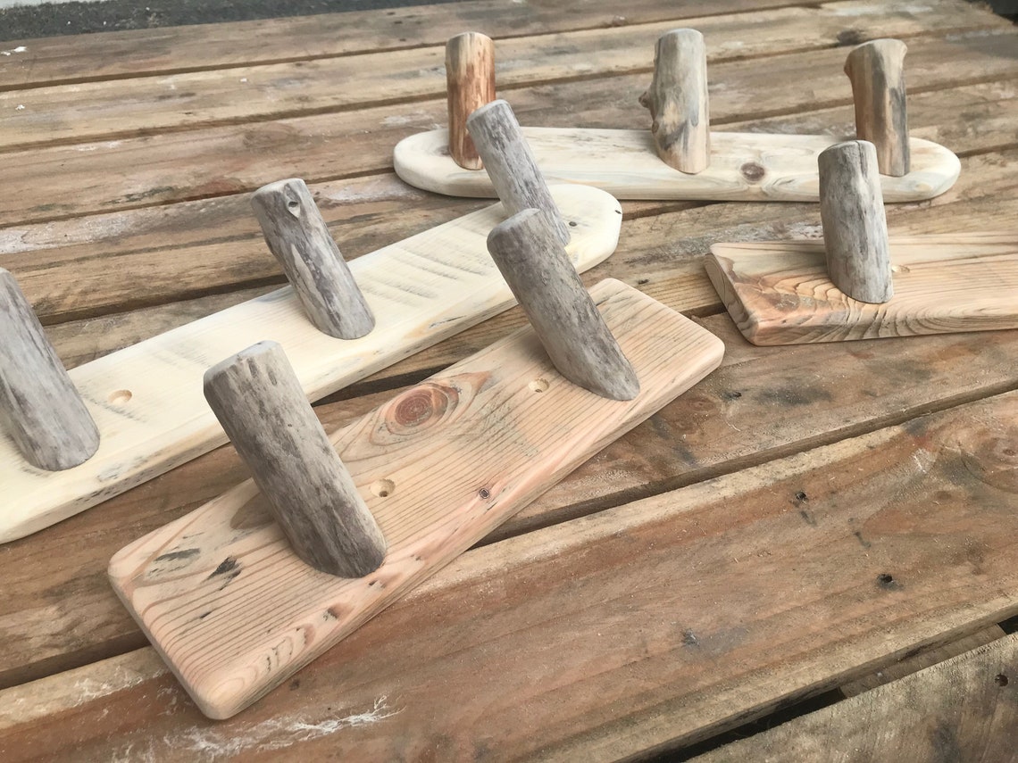 Porte Manteau Mural En Bois Flotté