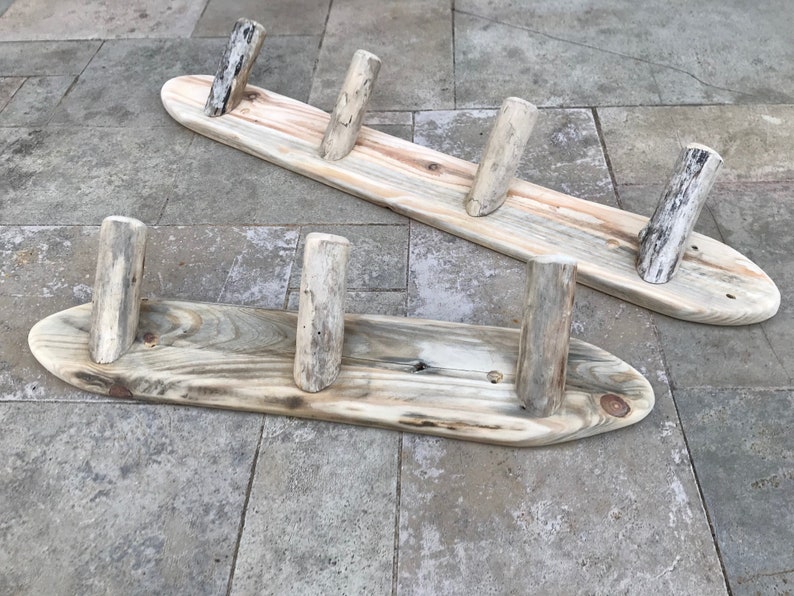 Porte manteaux mural bois de palette recyclé et bois flotté | Etsy
