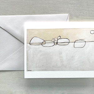 Artist Blank Greeting Card, Mid Century Modern, Made From My Original Painting Titled, Success
