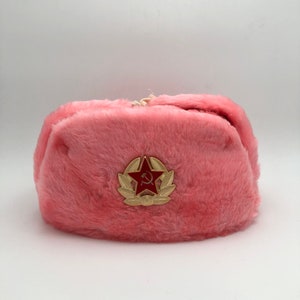 Russian Soviet Soldier Winter Army Pink 