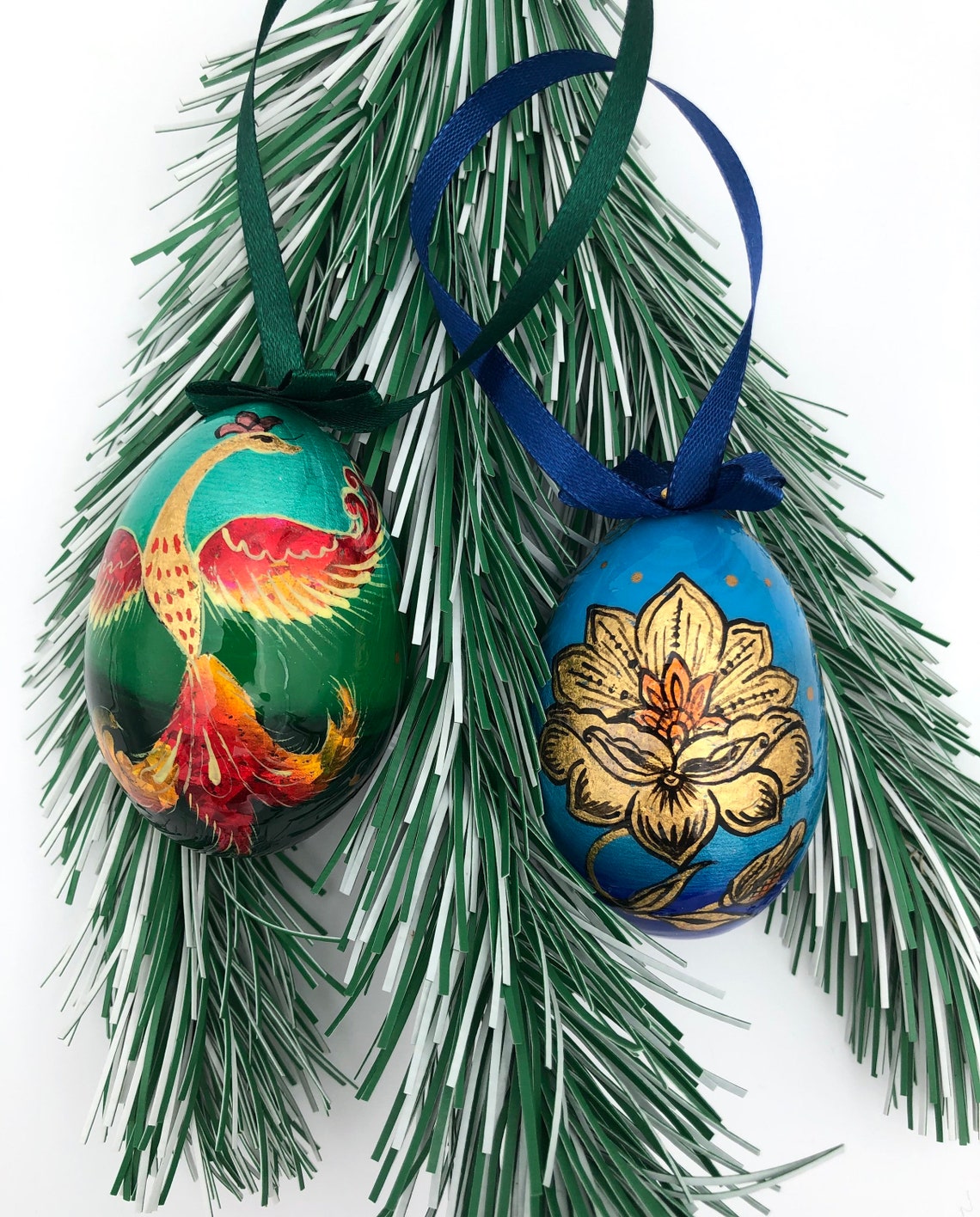 Phoenix ornament Wooden Christmas decoration ornaments set Etsy