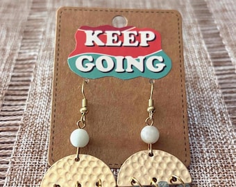 Handmade earrings with apatite and amazonite gemstones