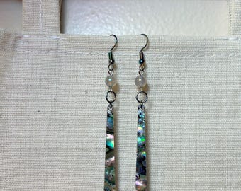 Handmade earrings with agate gemstones