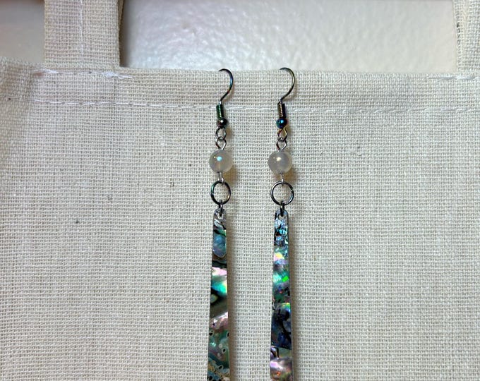 Featured listing image: Handmade earrings with agate gemstones