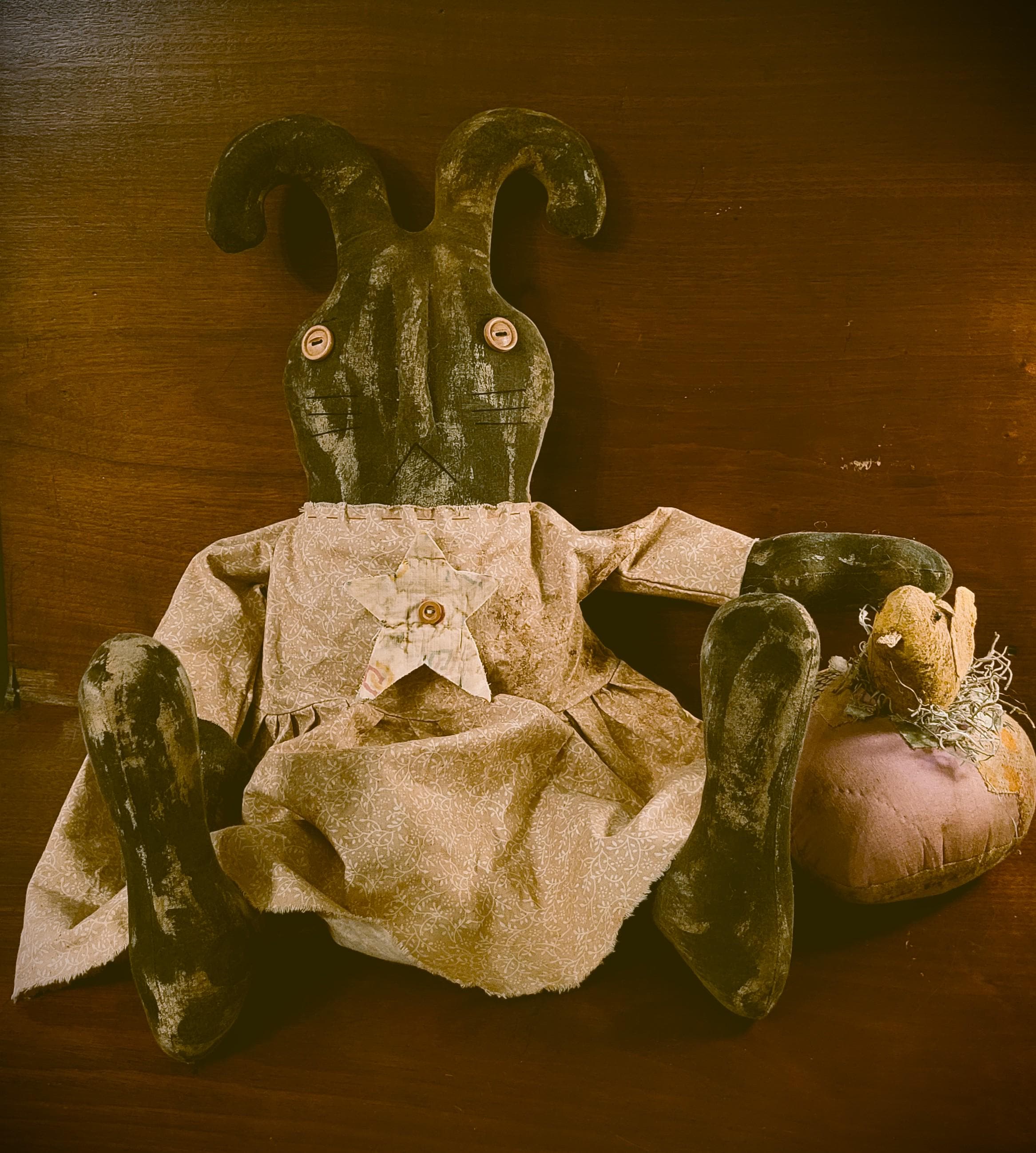Primitive Bunny Rabbit Easter Spring Folk Art - Etsy