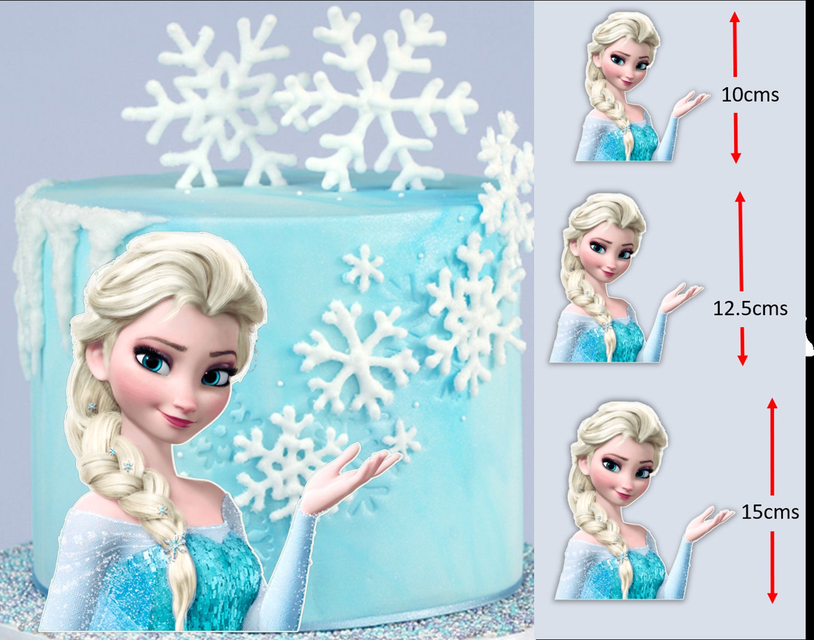 Edible Elsa Cake Topper Disneys Frozen Cake Topper Edible Elsa | My XXX ...
