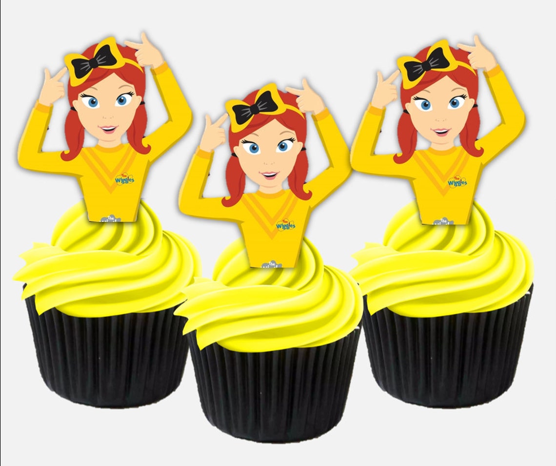 Emma Wiggles Precut Edible Wafer Cupcake Toppers Decorations Etsy
