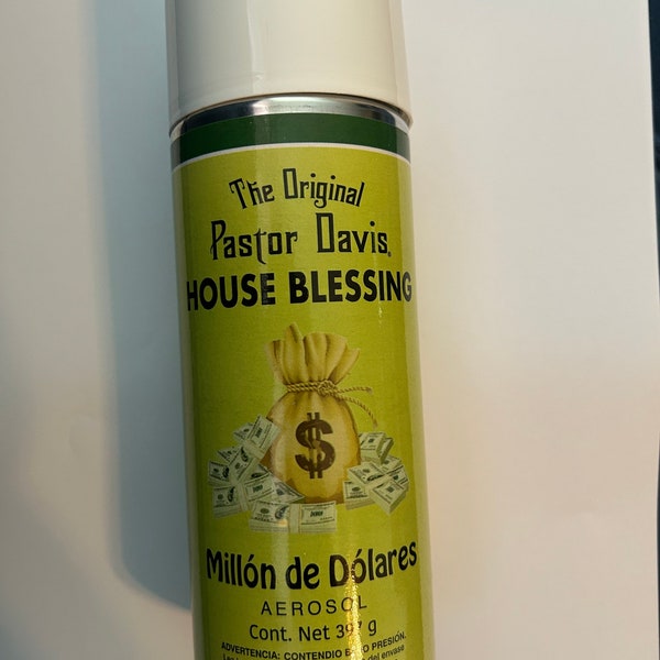 The Original Pastor Davis House Blessing spray, Million Dollar spray , Millon de Dolares, aerosol spray, blessing spray, million dollar