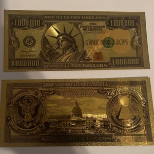 Zimbabwe $100 Trillion Dollars Gold Banknote RARE Novelty Item Fast FREE  Ship