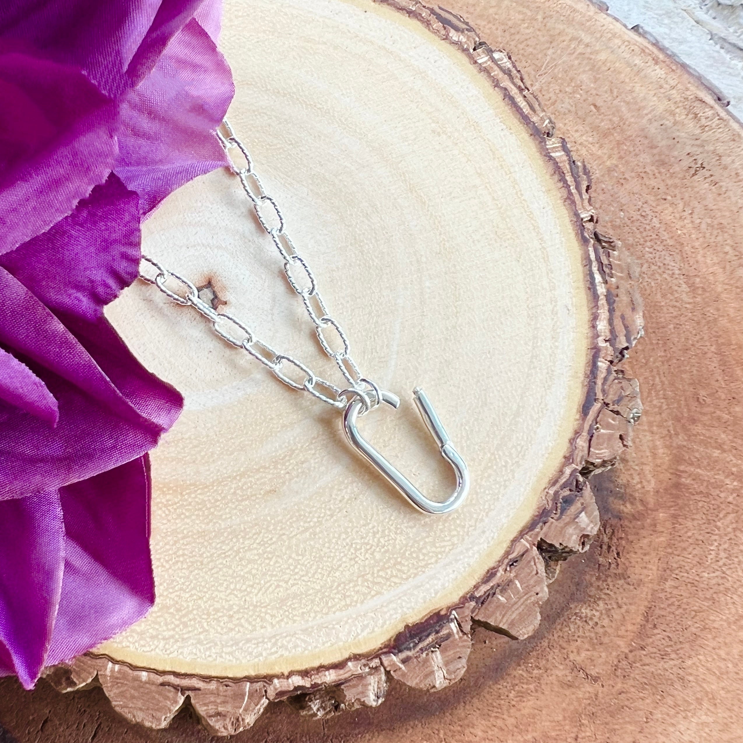 14k Gold Plated Lock Key Pendant Paperclip Chain – Luna Custom Jewelry