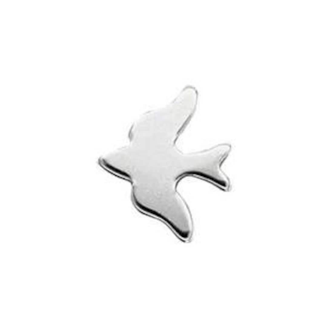 Sterling Silver Small Doves / Bird Solderable Accent / Sparrow Etsy