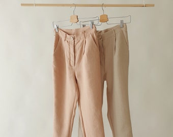 Tailored Linen trousers | LUNA| made to last beyond the season | both for elegance & comfort of your days