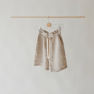 Linen Shorts |  AURA | made with high quality 100% natural LINEN to last beyond the season for the comfort of your days