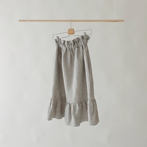 Linen Skirt THALA made with high quality 100% soft LINEN to last beyond the season for the comfort of your days image 3