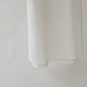 Linen Checked Classic Dress made with 100% soft beautifully textured LINEN to last beyond the season image 6