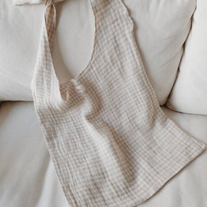 Linen Muslin Tote Bag | Market bag | Shoulder or cross body bag
