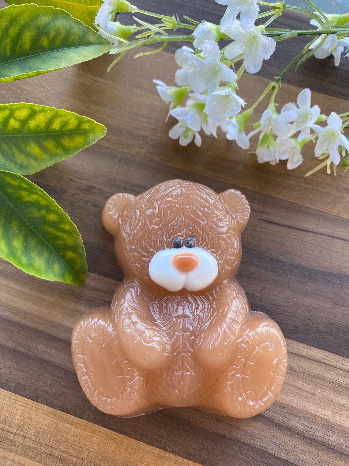 Teddy Bear Soap Kids Soap Gift Baby Shower Valentine's Etsy