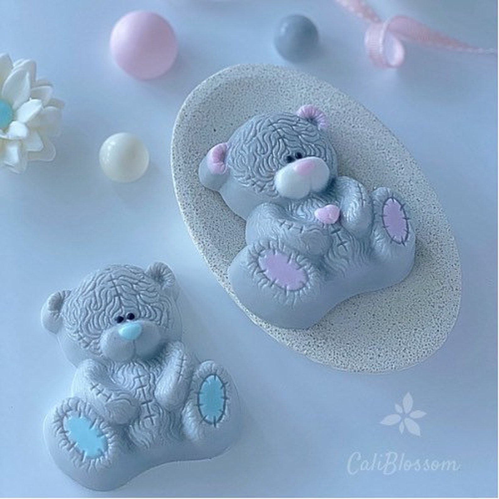 Teddy Bear Soap Kids Soap Gift Baby Shower Valentine's Etsy