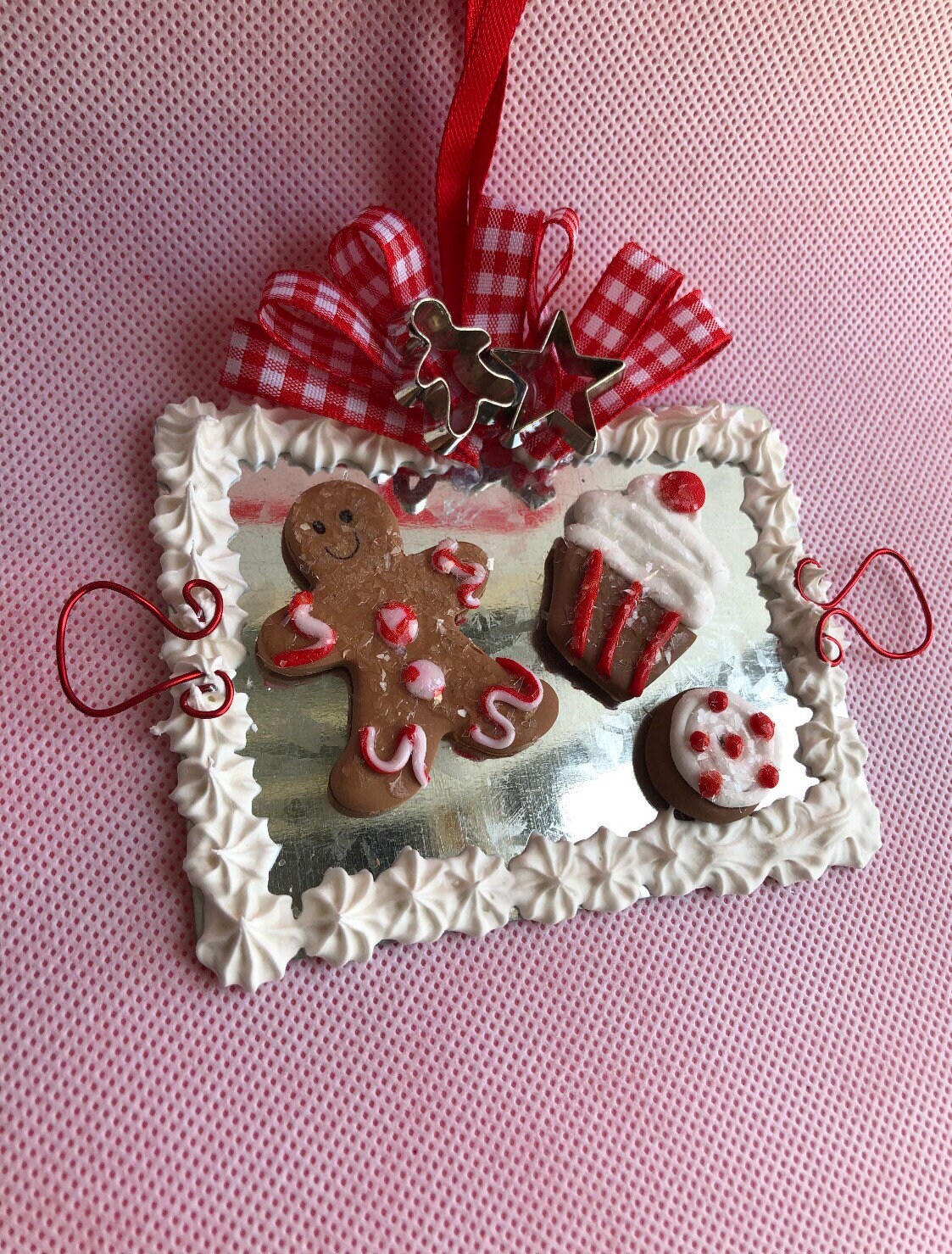 Handmade Christmas cookie tray ornament | Etsy