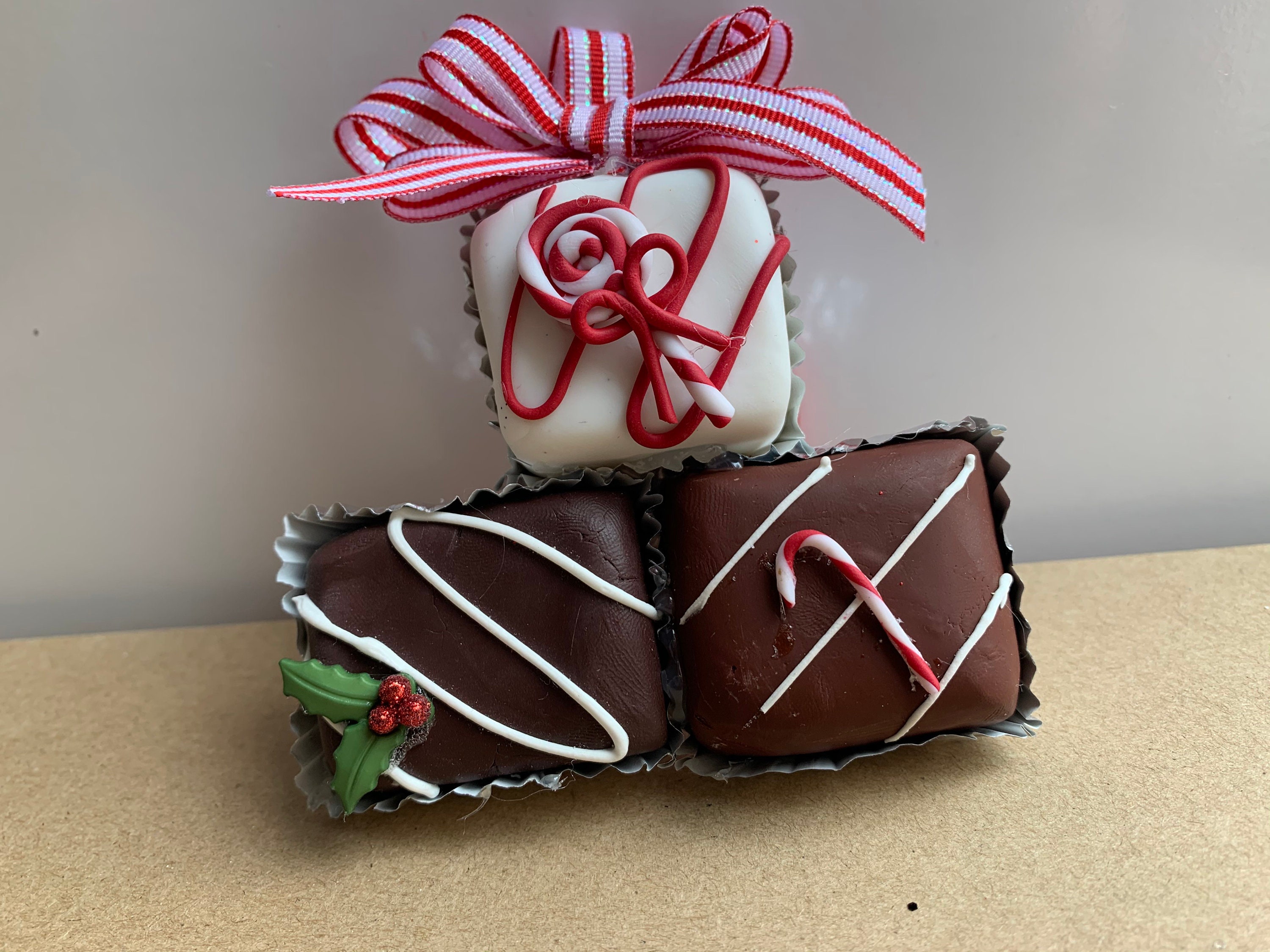 Chocolate Christmas Tree Ornament Holiday Sweets Ornament Etsy