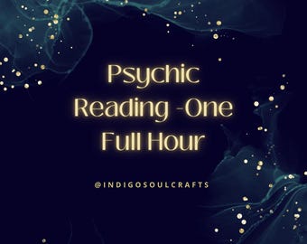 Psychic Reading Full One Hour: Spiritual Guidance & Insight for Clarity, Life Decisions, Metaphysical Gift Session