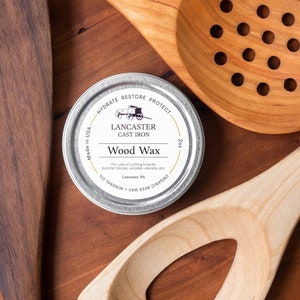 Board and Spoon Wood Wax 2 oz biologische bijenwas en minerale olie conditioner en houtboter, gemaakt in de VS afbeelding 1