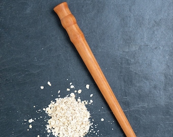 Scottish Spurtle for Porridge and Oatmeal - 11” Turned Wooden Spurtles Made in Pennsylvania