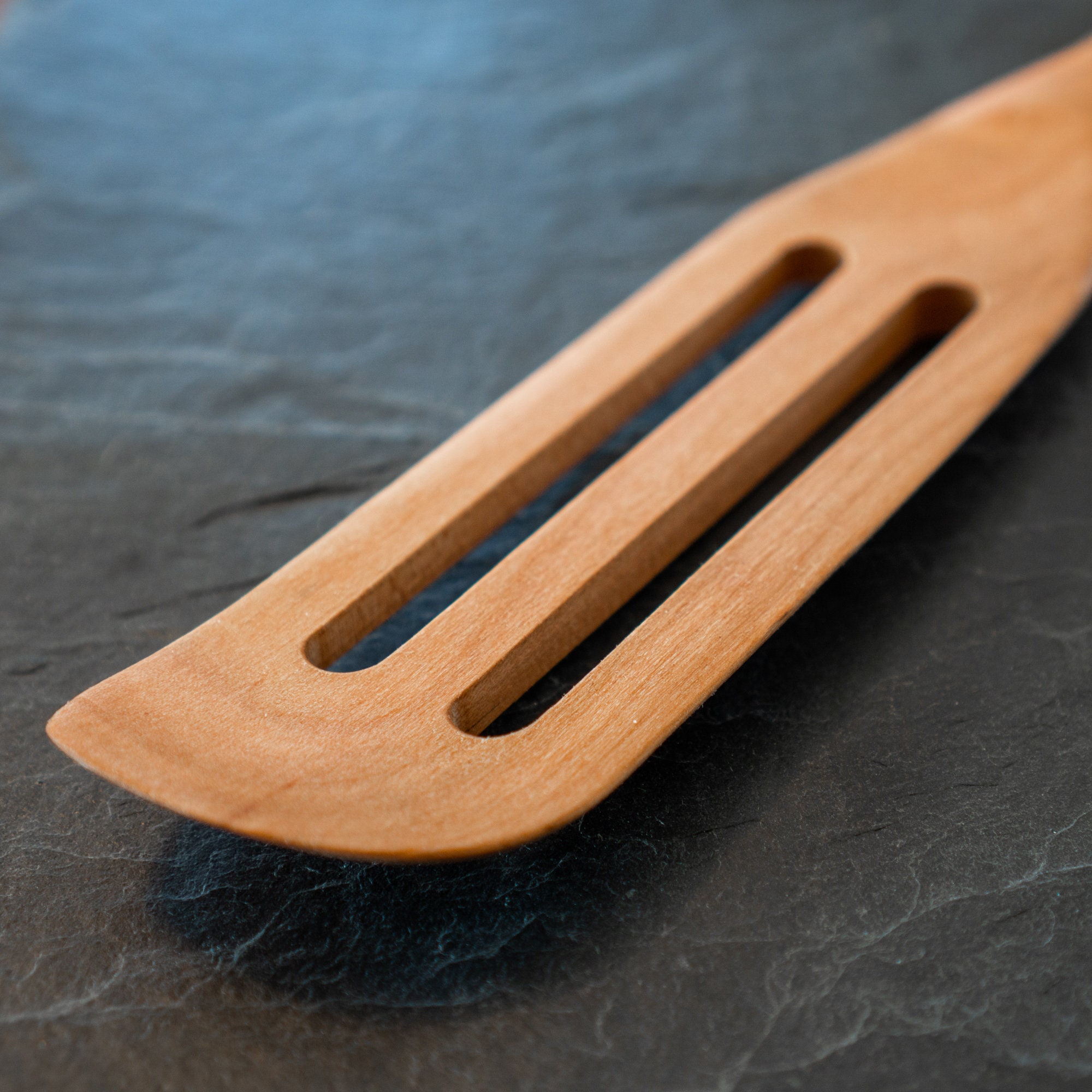Slotted Wooden Spurtle 11.5 Made in USA Etsy