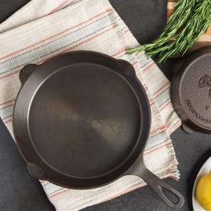 No. 8 Lancaster Cast Iron Skillet - 10.5” Smooth, Lightweight Pan made in the USA
