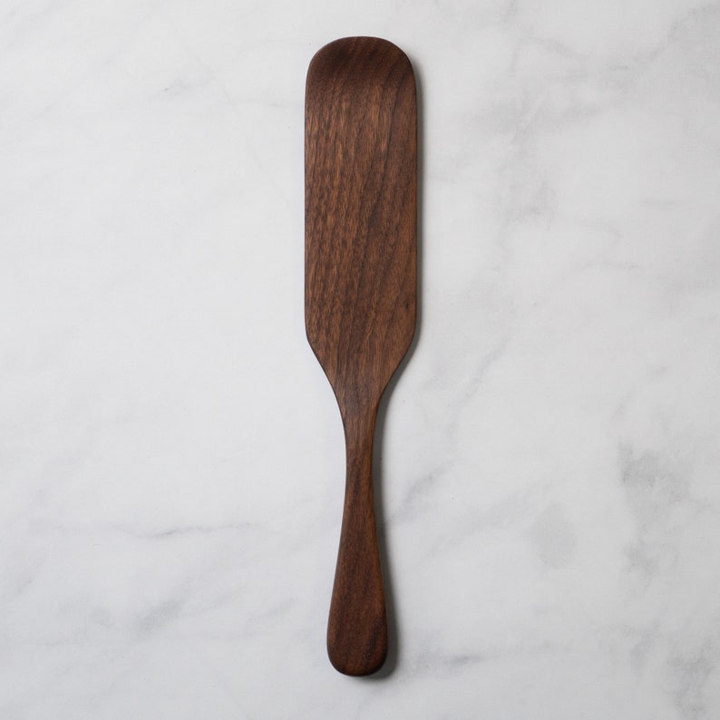Handmade Wooden Spurtle 12 Large Stirring Utensil Made in the USA with Pennsylvania Black Cherry Wood Walnut