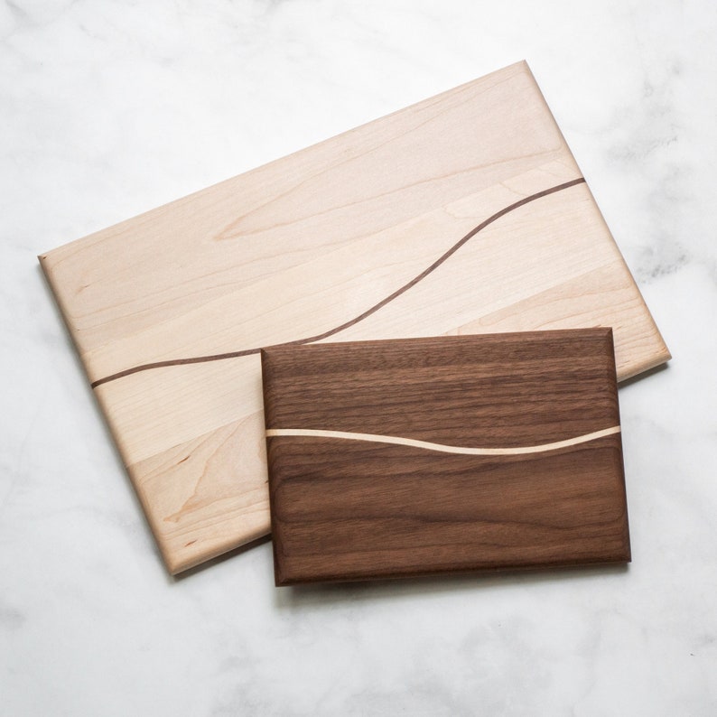 Handmade Cutting Board and Serving Boards Cherry, Maple, and Walnut Made in Pennsylvania image 1