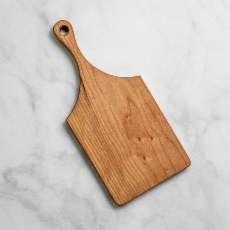 7 Serving Board Cherry Cutting Board with 5 Handle Made in USA zdjęcie 2