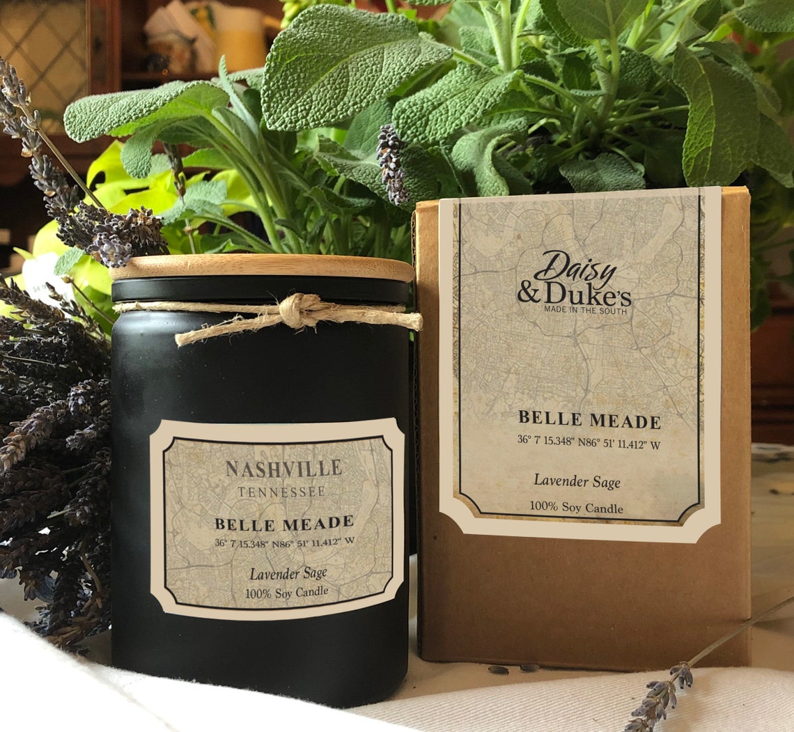 Nashville Neighborhood Candles custom Etsy