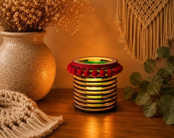 Tischdeko, Holz Windlicht,Teelicht,Teelichthalter, Deko aus Holz, Deko für Gastronomie, Hochzeit,Geburtstage,personalisiert