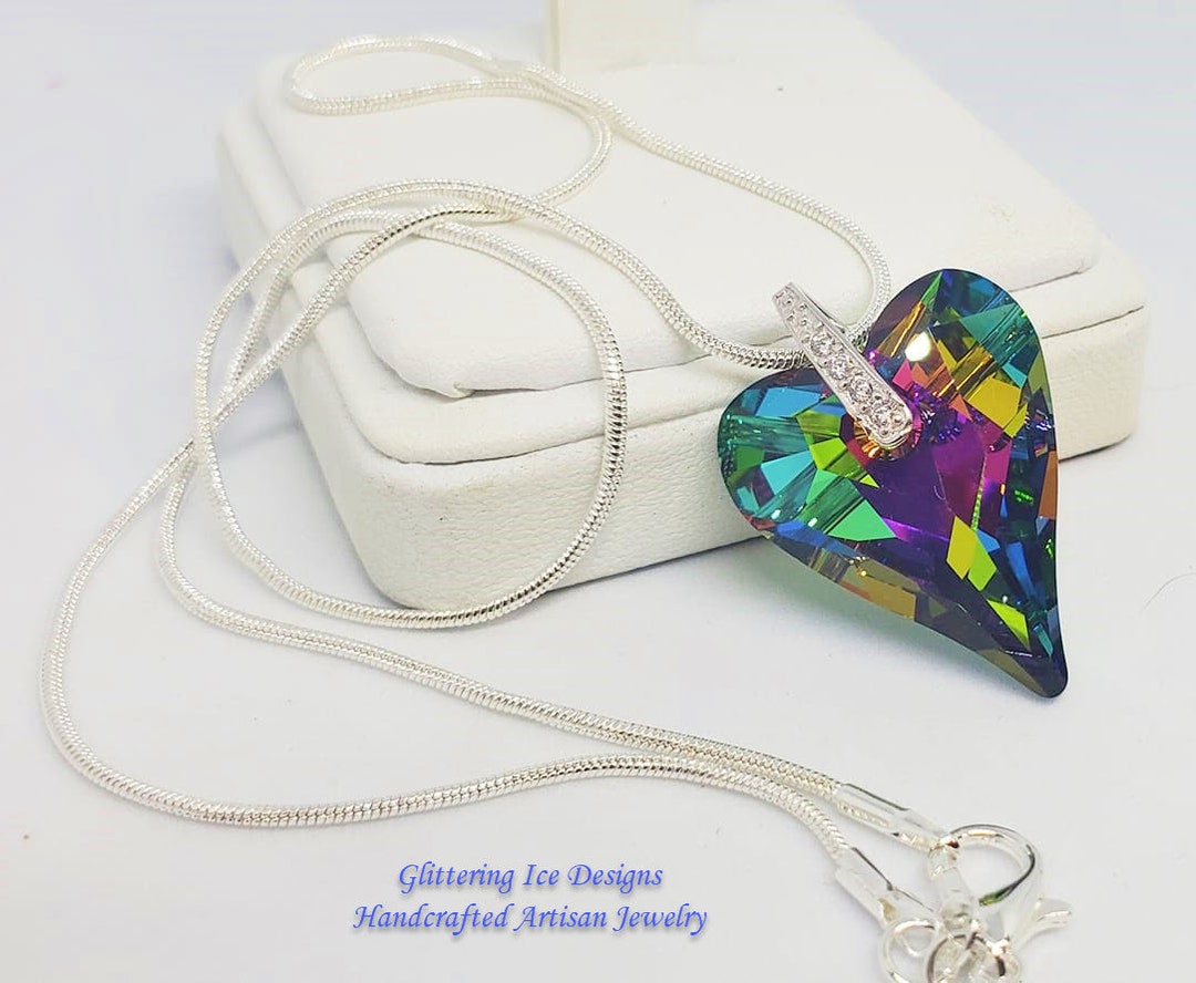 Buy Wildheart Pendant Necklace in Rainbow Colors, Colorful - Main Image