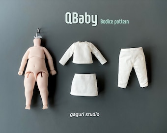 PDF Pattern - Qbaby Original Bodice Pattern - only pattern - gaguri studio
