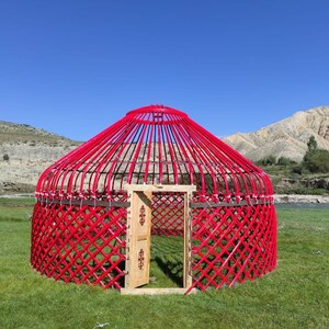 SMALL'12 Kyrgyz yurt, 4 lattice wall components, diameter 4 m, floor space 12,5 m2 image 7