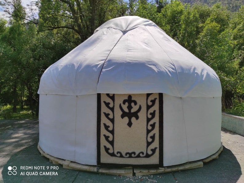 SMALL'12 Kyrgyz yurt, 4 lattice wall components, diameter 4 m, floor space 12,5 m2 image 5
